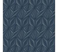 SOPHIE LAURENCE Prism Geometric Pattern Navy Blue Wallpaper Glitter Motif Metallic Textured Wallpaper