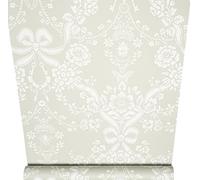 Sophie Laurence Sage Green Floral Wallpaper Damask Butterfly Bows Feature Wall Bedroom Lounge