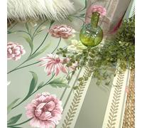 SOPHIE LAURENCE Sage Pink Floral Wallpaper Panel Effect Smooth Flat Finish Feature Wall Design Luxury Modern Botanical Pattern for Bedroom, Lounge, or Living Room 10M x 0.53M