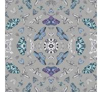 SOPHIE LAURENCE Silver Metallic Butterfly Wallpaper - Thick, Textured, Paste The Paper, Ideal for Kids' Rooms, Playroom, Bedroom (Full Roll)