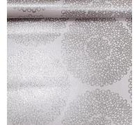 SOPHIE LAURENCE Taupe Silver Damask Wallpaper - 10 X 0.53 M Roll - Thick Textured Metallic Shimmer, Washable Vinyl, 5.3sqm Roll, Non-Pasted for Living Room & Bedroom