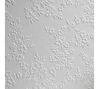 SOPHIE LAURENCE White Floral Paintable Wallpaper Textured Embossed Paste The Paper Flower Wallpaper for Living Room Bedroom Kids Room (Sample)
