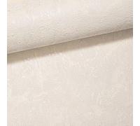 SOPHIE LAURENCE White Plaster Effect Wallpaper - Heavyweight Vinyl, Textured, Scrubbable, Peelable, 10.05m x 0.53m Roll - Paste The Paper, Elegant Home Décor