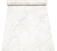 Sophie Laurence White Silver Marble Wallpaper For Living Room Metallic Textured Effect Living Room Bedroom Study