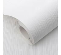 Sophie Laurence White Stripe Paintable Wallpaper Textured Free Match