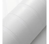 SOPHIE LAURENCE White Textured Stripe Wallpaper Paintable Free Match 10M | Textured Thick Blown Vinyl