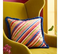 Sophie Robinson Darling Diagonal Stripe Reversible 50x50cm Filled Cushion