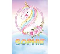 Sophie: Sophie's Unicorn Personal Custom Named Diary Planner Perpetual Calander Notebook Journal 6x9 Personalized Customized Gift For Someone Who's Surname is Sophie Or First Name Is Sophie