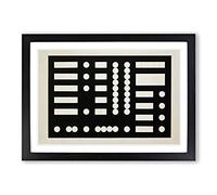 Sophie Teauber ARP Schematic Composition Framed Print | A2 Black Framed Wall Art | Ready to Hang | Modern Nature Picture | Living Room Bedroom Lounge Office