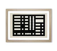 Sophie Teauber ARP Schematic Composition Framed Print | A2 Oak Framed Wall Art | Ready to Hang | Modern Nature Picture | Living Room Bedroom Lounge Office
