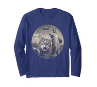 Sophie's Lady Liberty Pointing Cat Selfie UFO Long Sleeve T-Shirt
