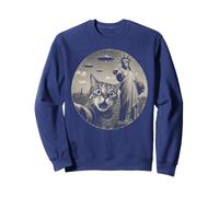 Sophie's Lady Liberty Pointing Cat Selfie UFO Sweatshirt