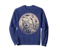 Sophie's Lady Liberty Pointing Cat UFO NYC Sweatshirt