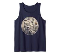 Sophie's Lady Liberty Pointing Cat UFO NYC Tank Top