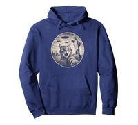 Sophie's Surreal Cat Selfie NYC Lady Liberty Pointing Pullover Hoodie