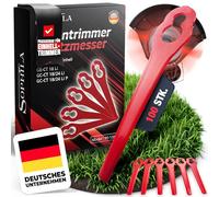 SOPHILA® Einhell Replacement Blade Set, 100 Pieces, Grass Trimmer, Plastic Blade, High Performance