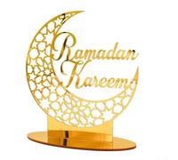 Sophisticated Acrylic Decor Item for Eid Mubarak Celebrations at For Home (gold)