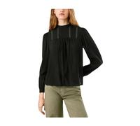 Sophisticated Black Blouse with High Neck - female - Pepe Jeans - Blouses - Black - M - Blouses & Shirts M