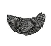 Sophisticated Black Fabric Hair Clip With Double Layered Hair Scrunchie Styling Accessory Suitable For Various Occasion