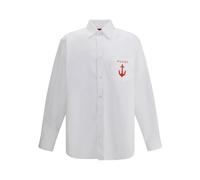 Sophisticated Cotton Shirt with Patch Pocket - male - Gucci - Casual Shirts - White - M - Shirts M