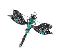 Sophisticated Dragonflies Brooch With Crystals Rhinestones Animal Lapel Pin For Women And Girls Fashion Accessory Novelty Brooch Pin