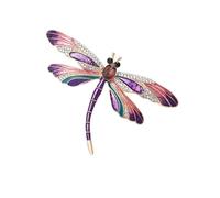 Sophisticated Dragonflies Brooch With Crystals Rhinestones Animal Lapel Pin For Women And Girls Fashion Accessory Fashion Dragonflys Brooch