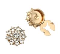 Sophisticated Dress Cuff Links Sparkling Multi Tone Glass Design Comfortable Daily Wear Solution Allergy Resistant Dress Cufflinks