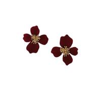 Sophisticated Ear Accessories Featuring a Unique Floral Design, Made with Care to Comfort While Elevating Your Look (Red)