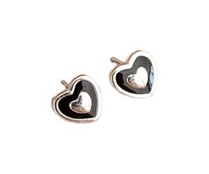 Sophisticated Earrings Ear Jewelry Heart/Star Studs Earring Delicate Ears Pendant Silver Texture for Fashion Lover Studs Earrings
