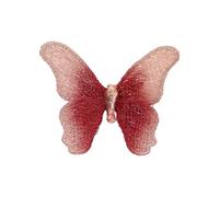 Sophisticated Embroidered Chest Brooch Butterfly Ornament Lightweight Build Firm Closure for Nighttime Function Secure Pin Jewelry Gift