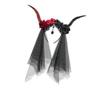 Sophisticated Flower Goat Horn Hairband Gentle on Scalp Decorative Headpiece Comfortable Headband for Different Ages Unique Flower Headband