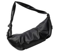 Sophisticated Half Moon Crossbody Bag Practical PU Leather Shoulder Purse Dumpling Pack Suitable For Various Occasion Autumn Collection Handbag