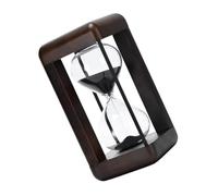 Sophisticated Hourglass Timer in Walnut Unique Black Or White Sand Hourglass Timer for Office Desk and Home Decoration Meditations
