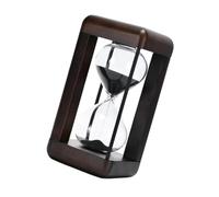 Sophisticated Hourglass Timer in Walnut Unique Black Or White Sand Hourglass Timer for Office Desk and Home Decoration Meditations