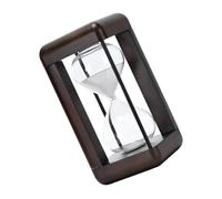 Sophisticated Hourglass Timer in Walnut Unique Black Or White Sand Hourglass Timer for Office Desk and Home Decoration Meditations