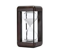 Sophisticated Hourglass Timer in Walnut Unique Black Or White Sand Hourglass Timer for Office Desk and Home Decoration Meditations