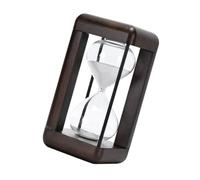 Sophisticated Hourglass Timer in Walnut Unique Black Or White Sand Hourglass Timer for Office Desk and Home Decoration Meditations