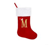 Sophisticated Knitted Christmas Stockings Featuring Unique Alphabet Designs to Elevate Your Decor (M)