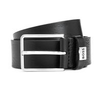 Sophisticated Leather Belt in Black, male, Hugo, Belts, Black, 85 CM, Accessories 85 CM