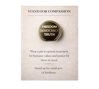 Sophisticated Mercy Pin Collection Detailed Artwork Metal Compassion Pin Great for Gifting and Collecting Stand for Compassion, One Size, as described