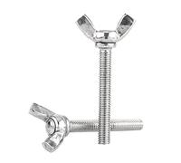 Sophisticated Nuts Consumables 8 Types 5PCS/Bag M5 304 Stainless Steel Wing Butterfly Screws Bolts Wingbolt Machine Fastener(M5*40mm)