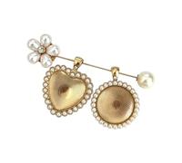 Sophisticated Photo Display Brooch Crafted From Long Lasting Kirsite Excellent for Weddings or Anniversaries Elegant Pearls Jewelry