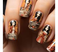 Sophisticated Press On Nails Art Stick On Full Covers False With Beauty Designs For Women Acrylic Nail