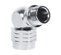 Sophisticated Scuba Diving Swivel Adapter 90/110 Degree for Hose 2nd Stage Regulator 9/16-18UNF-2B Thread Marine-Grade Brass Chrome-Plated(110 degrees)