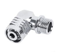 Sophisticated Scuba Diving Swivel Adapter 90/110 Degree for Hose 2nd Stage Regulator 9/16-18UNF-2B Thread Marine-Grade Brass Chrome-Plated(90 degrees)