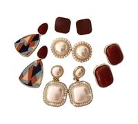 Sophisticated Silver Needle Wine Pearls Earrings Jewelry In Retro HongKong Styles For Fashionable Women No Pierced Clip On Earrings