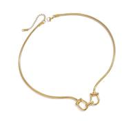 Sophisticated Stainless Steel Collarbone Chain For Sensitive Skin Double Circles Pendant Choker Handmade Accessory High End Fashion Accessory