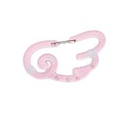 Sophisticated Star Wing Carabiner Clip Acrylic Key Holder Keyring Portable Keychain Hooks For Backpacks Keys Daily Use Decorative Carabiner Clip Accessory