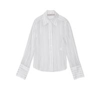 Sophisticated Striped Knitted Shirt - female - Remain Birger Christensen - Shirts - White - M - Blouses & Shirts M