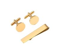 Sophisticated Tie Clip and Cufflinks Set for the Detail Oriented Gentleman For Men(Gold)